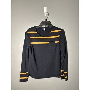 Saint James Striped Cotton Blend Long Sleeve Womens Size 10